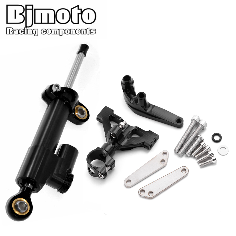 Steering Damper Stabilizer Kit Cnc - BJMOTO Motorcycle Steering Damper Mounting Bracket