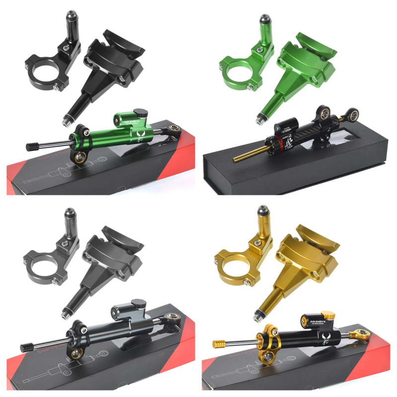 For Kawasaki 500 2024 - Motorc - Steering Damper Stabilizer Kit Cnc review and price