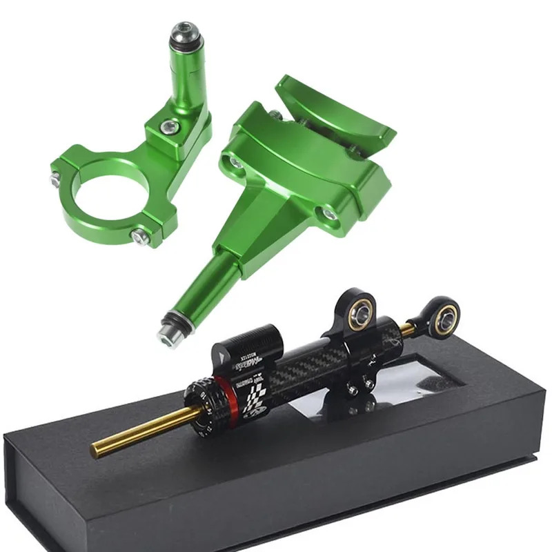 For Kawasaki 500 2024 - Motorc - Steering Damper Stabilizer Kit Cnc review and price