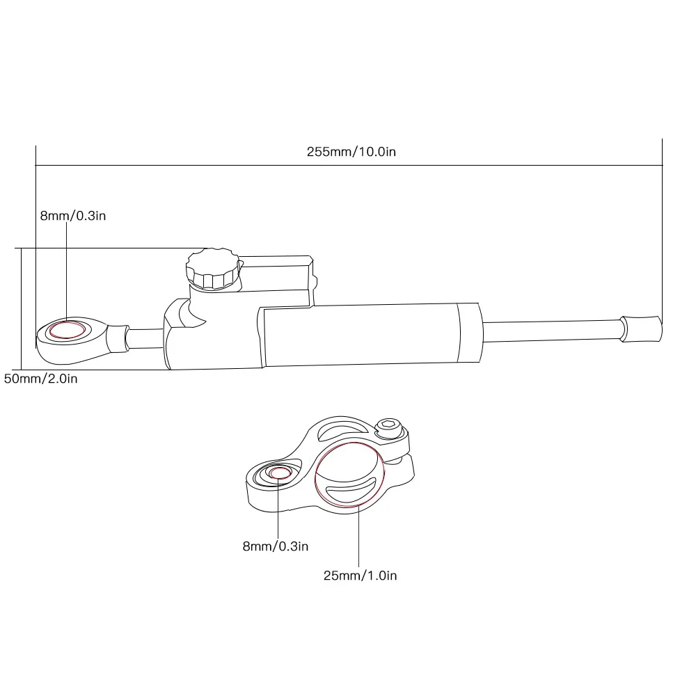 CNC Adjustable Motorcycles Ste - Steering Damper Stabilizer Kit Cnc review and price