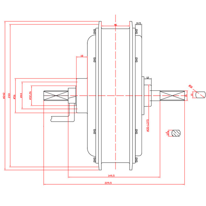 1.85X 19 60V 72V 3000W 5000W B - 60V 5000W Brushless Hub Motor review and price