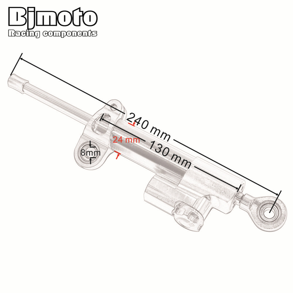 BJMOTO Motorcycle Steering Dam - Steering Damper Stabilizer Kit Cnc review and price